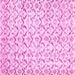 Square Machine Washable Abstract Pink Contemporary Rug, wshcon398pnk