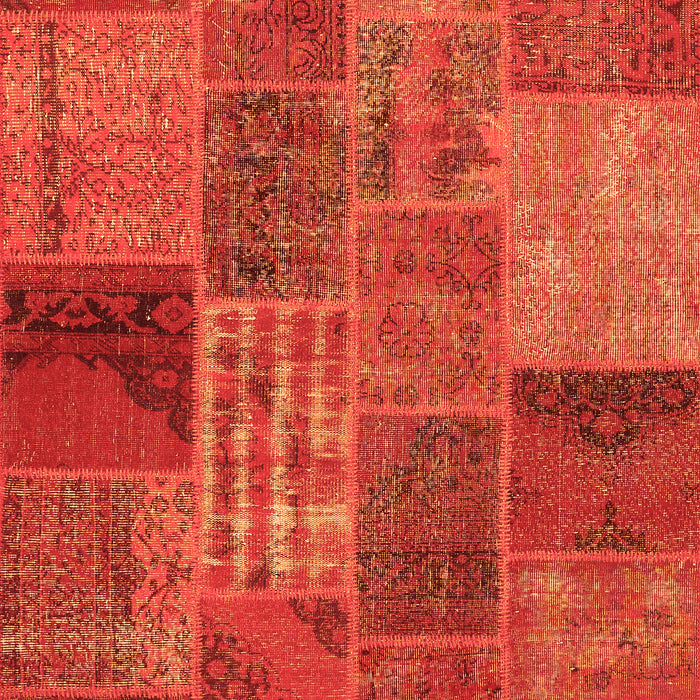 Serging Thickness of Machine Washable Patchwork Orange Transitional Area Rugs, wshcon399org