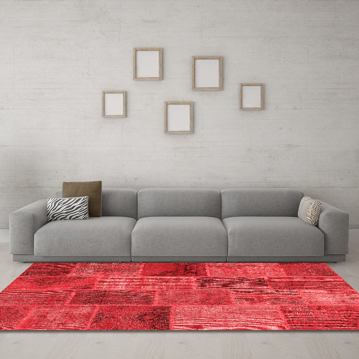 Transitional Red Washable Rugs