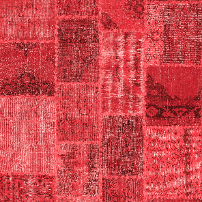 Patchwork Red Transitional Area Rugs