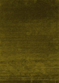 Abstract Yellow Contemporary Rug, con39yw