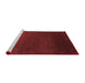 Contemporary Red Washable Rugs