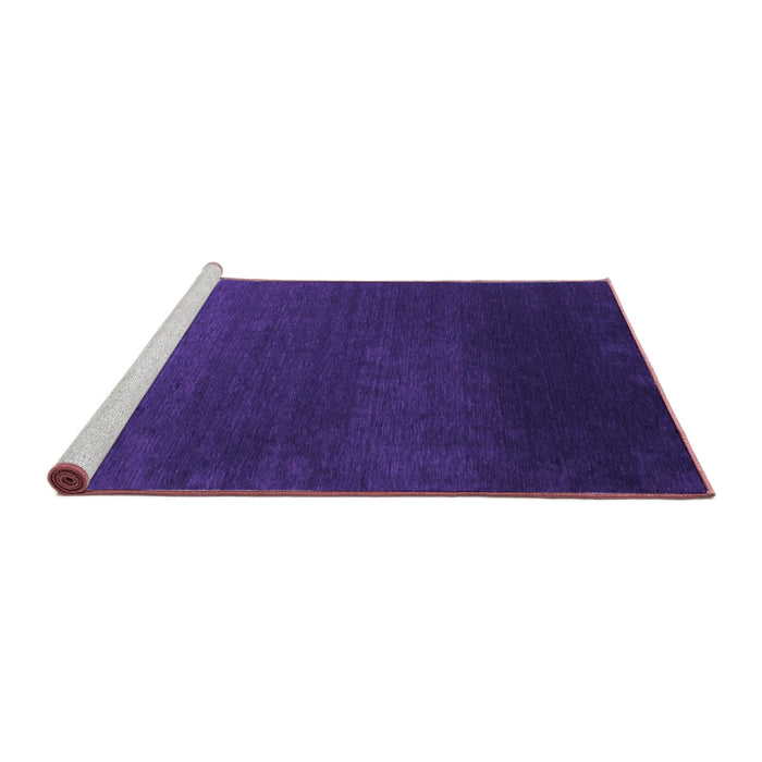 Sideview of Machine Washable Abstract Purple Contemporary Area Rugs, wshcon39pur