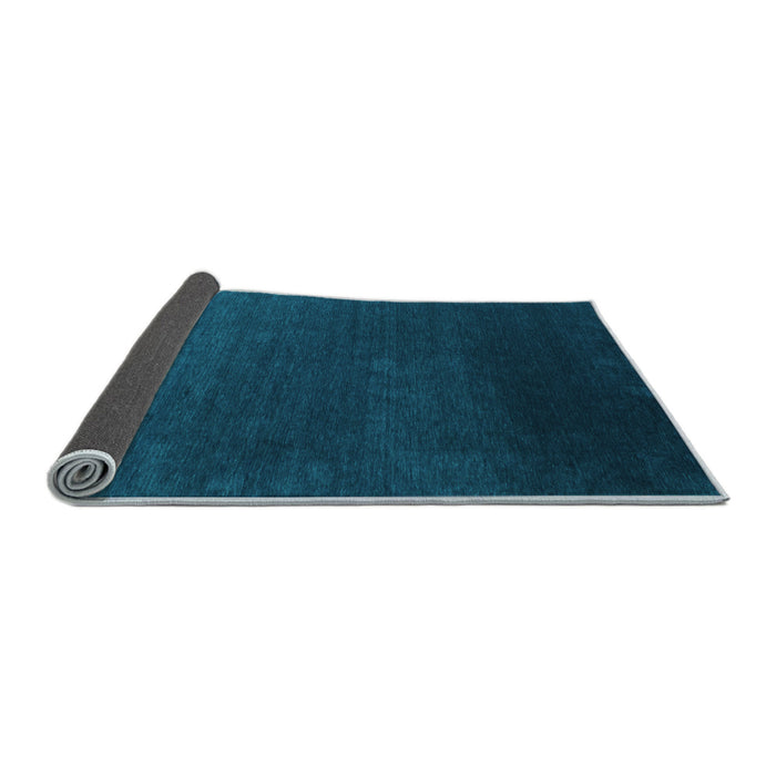 Sideview of Abstract Light Blue Contemporary Rug, con39lblu