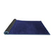 Sideview of Abstract Blue Contemporary Rug, con39blu