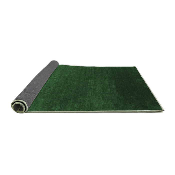 Sideview of Abstract Emerald Green Contemporary Rug, con39emgrn