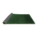 Sideview of Abstract Emerald Green Contemporary Rug, con39emgrn