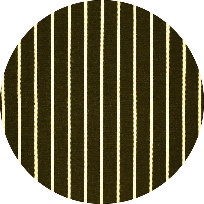 Round Machine Washable CON3X Yellow CON3X Rug, wshcon3yw