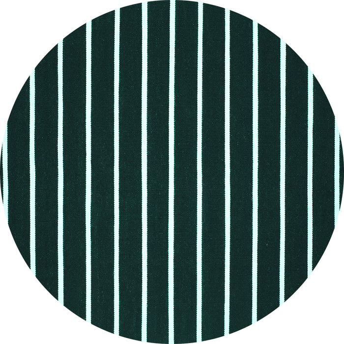 Round Machine Washable CON3X Turquoise CON3X Area Rugs, wshcon3turq