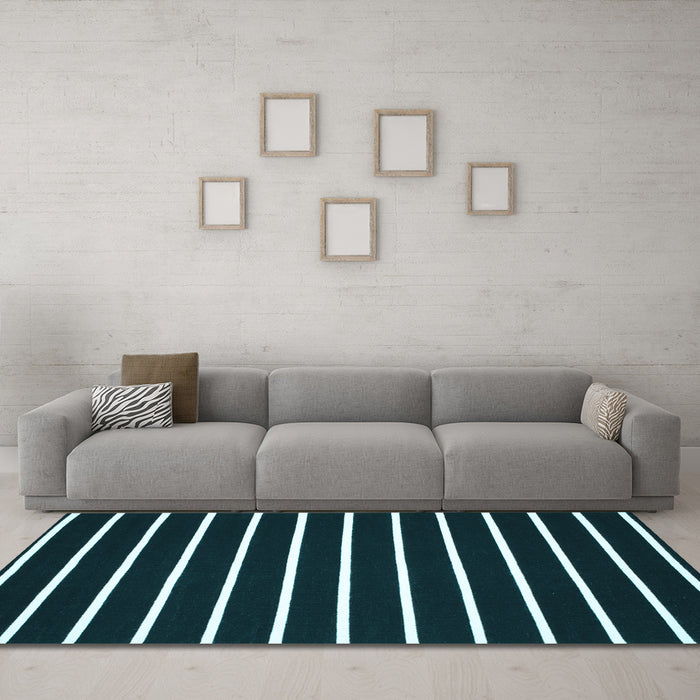Machine Washable CON3X Light Blue CON3X Rug in a Living Room, wshcon3lblu