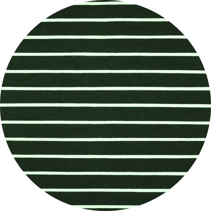 Round Machine Washable CON3X Emerald Green CON3X Area Rugs, wshcon3emgrn