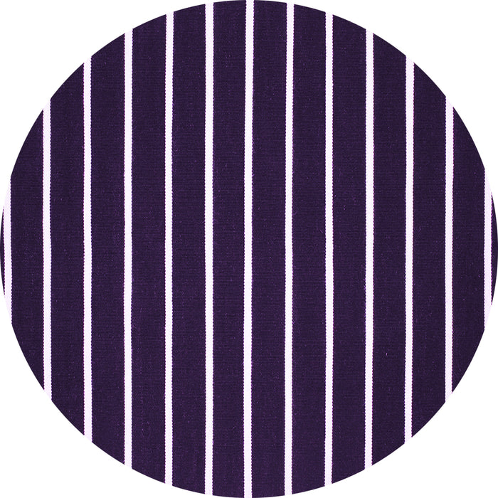 Round Machine Washable CON3X Purple CON3X Area Rugs, wshcon3pur