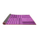 Sideview of Abstract Pink Contemporary Rug, con400pnk