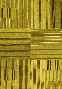 Abstract Yellow Contemporary Rug, con400yw