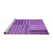 Sideview of Machine Washable Abstract Purple Contemporary Area Rugs, wshcon400pur