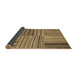 Sideview of Abstract Brown Contemporary Rug, con400brn