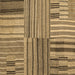 Square Abstract Brown Contemporary Rug, con400brn