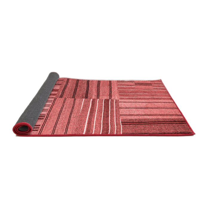 Abstract Red Contemporary Area Rugs