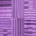 Square Abstract Purple Contemporary Rug, con400pur
