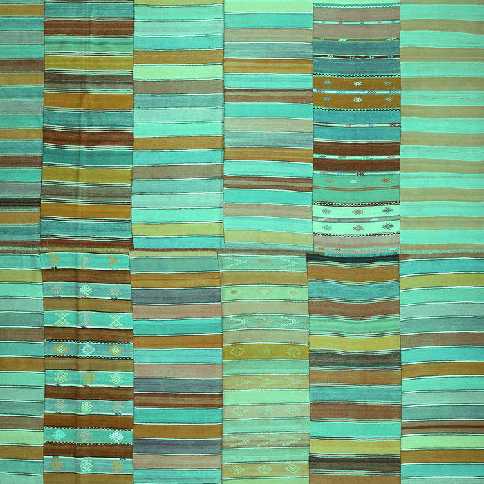 Southwestern Turquoise Country Rug, con401turq