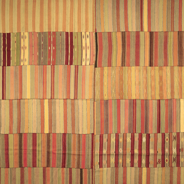 Square Machine Washable Southwestern Brown Country Rug, wshcon401brn