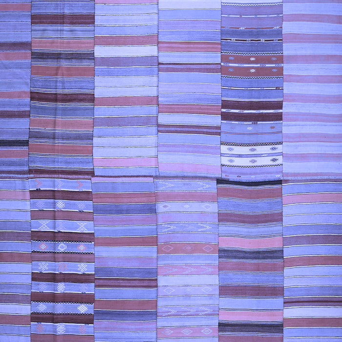 Southwestern Blue Country Rug, con401blu