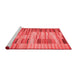 Country Red Washable Rugs