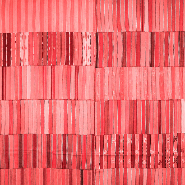 Machine Washable Southwestern Red Country Rug, wshcon401red