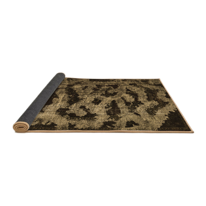 Sideview of Persian Brown Bohemian Rug, con402brn