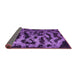 Sideview of Persian Purple Bohemian Rug, con402pur