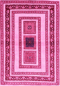 Abstract Pink Contemporary Rug, con403pnk