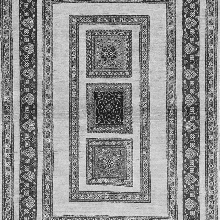 Serging Thickness of Machine Washable Abstract Gray Contemporary Rug, wshcon403gry