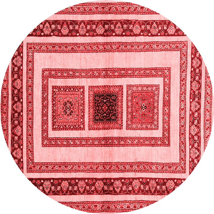 Machine Washable Abstract Red Contemporary Rug, wshcon403red