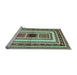 Sideview of Machine Washable Abstract Light Blue Contemporary Rug, wshcon403lblu