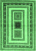 Abstract Emerald Green Contemporary Rug, con403emgrn