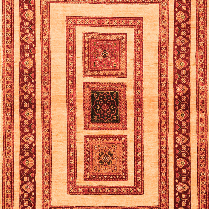 Serging Thickness of Machine Washable Abstract Orange Contemporary Area Rugs, wshcon403org