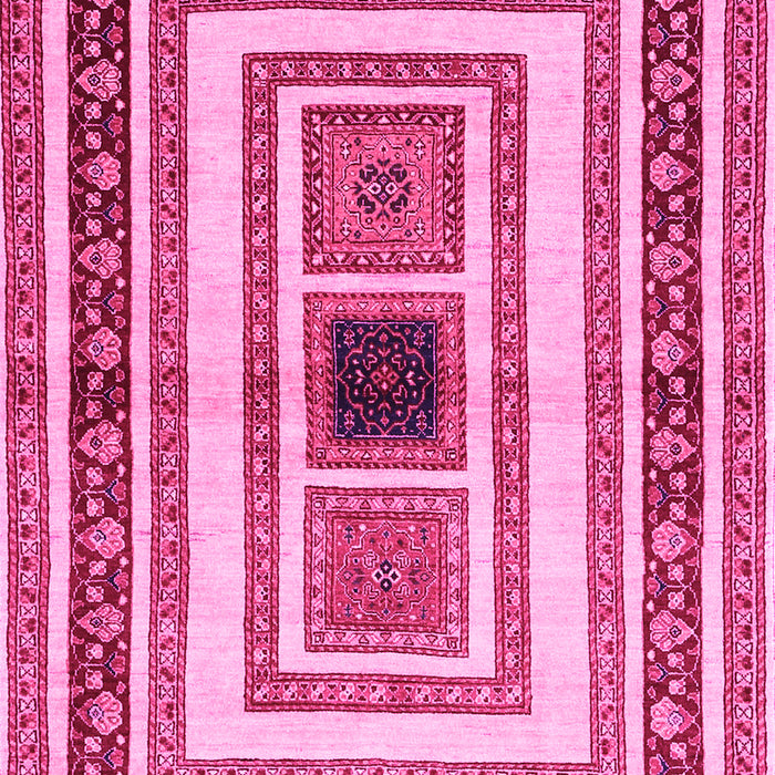Machine Washable Abstract Pink Contemporary Rug, wshcon403pnk