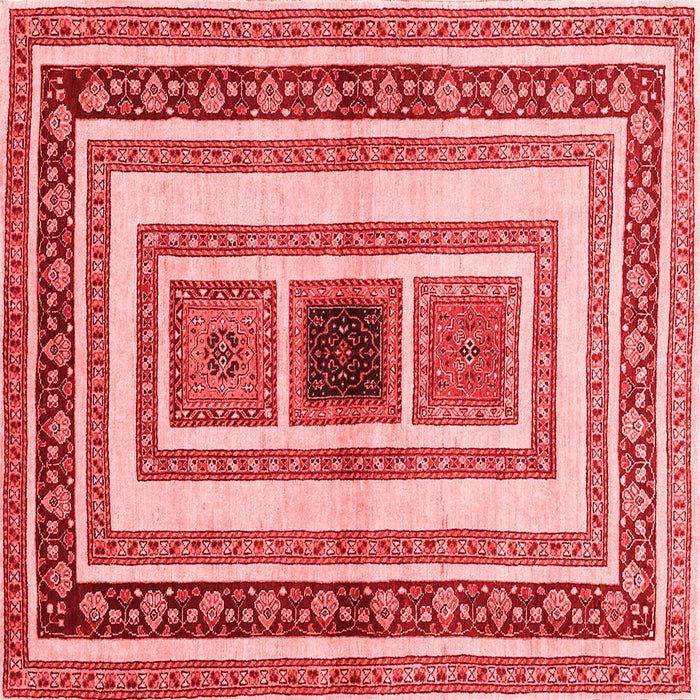 Machine Washable Abstract Red Contemporary Rug, wshcon403red