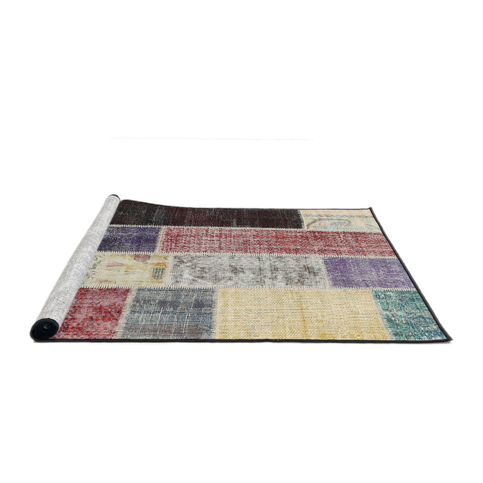 Serging Thickness of Machine Washable Contemporary Desert Sand Beige Rug, wshcon404