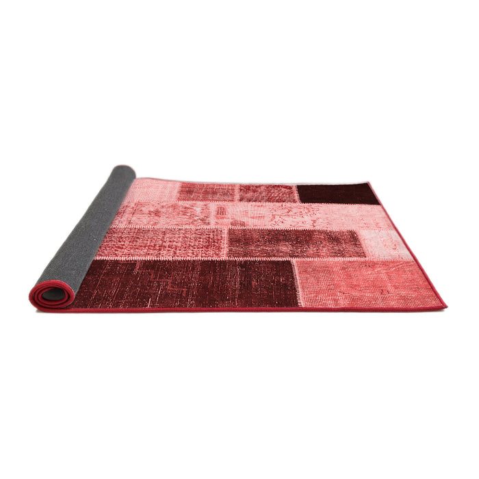 Patchwork Red Transitional Area Rugs