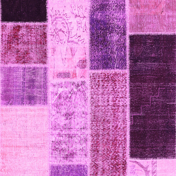 Patchwork Pink Transitional Rug, con404pnk