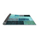 Sideview of Patchwork Light Blue Transitional Rug, con404lblu