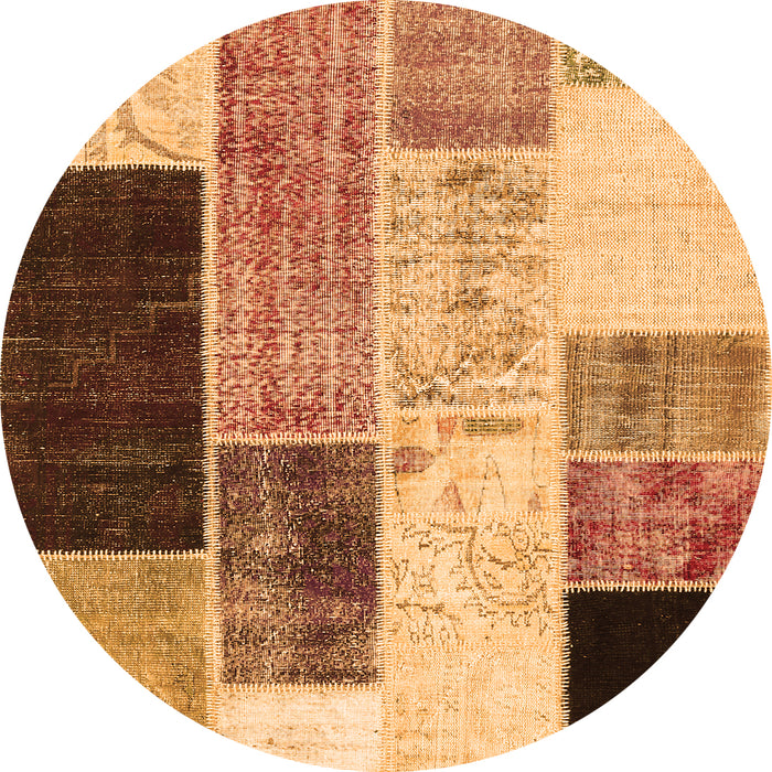 Machine Washable Patchwork Orange Transitional Area Rugs, wshcon404org