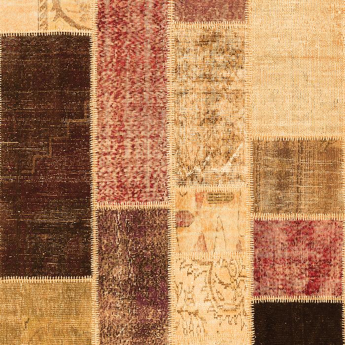 Serging Thickness of Machine Washable Patchwork Orange Transitional Area Rugs, wshcon404org