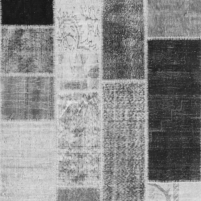 Patchwork Gray Transitional Rug, con404gry