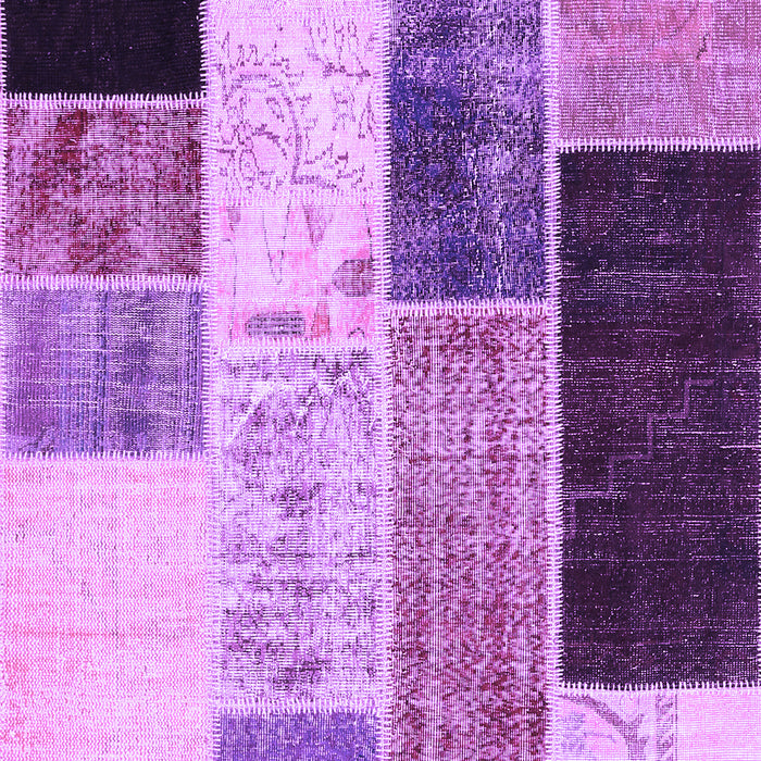 Patchwork Purple Transitional Rug, con404pur