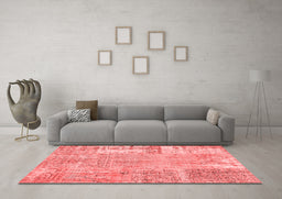 Transitional Red Washable Rugs