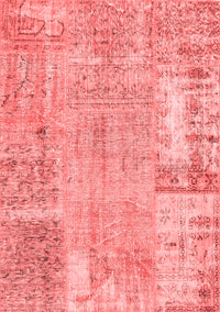 Patchwork Red Transitional Rug, con405red