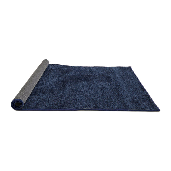 Thickness of Contemporary Blue Modern Rug, con406