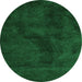 Machine Washable Abstract Green Contemporary Area Rugs, wshcon406grn